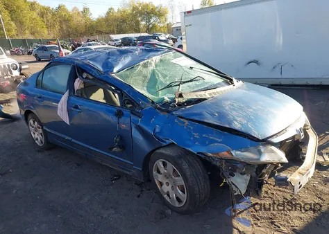 2008 Honda Civic Lx z USA, uszkodzony, nr VIN 1HGFA16508L010071